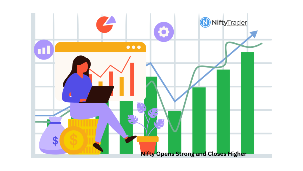 Nifty Opens Strong and Closes Higher Amid Market Volatility: Will it Break Through Resistance Levels or Encounter Headwinds?